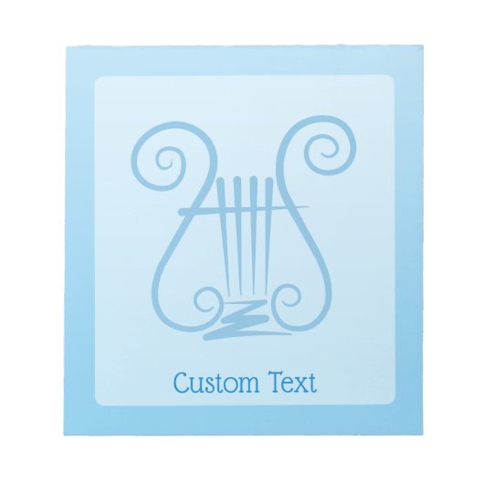 Bloc-note Blue Lyre (Devant)