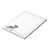 Bloc-note Blue Merle Mini Goldendoodon Cartoon Chien et Pâte (Tourné)