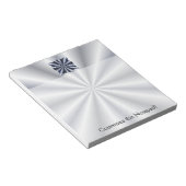 Bloc-note Blue Metallic Celtic Knot Art original (Incliné)
