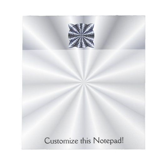 Bloc-note Blue Metallic Celtic Knot Art original (Devant)