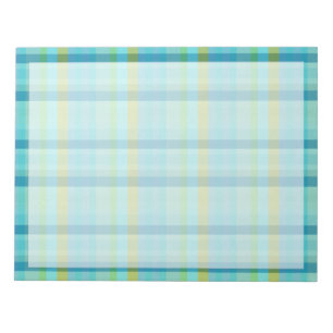 Bloc-note Blue Plaid by Shirley Taylor