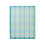 Bloc-note Blue Plaid par Shirley Taylor (Tourné)