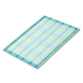 Bloc-note Blue Plaid par Shirley Taylor (Incliné)
