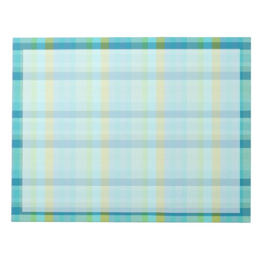 Bloc-note Blue Plaid par Shirley Taylor (Devant)