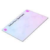 Bloc-note Blue Purple Ombre Funny Angel Cat Kids Sketch (Incliné)