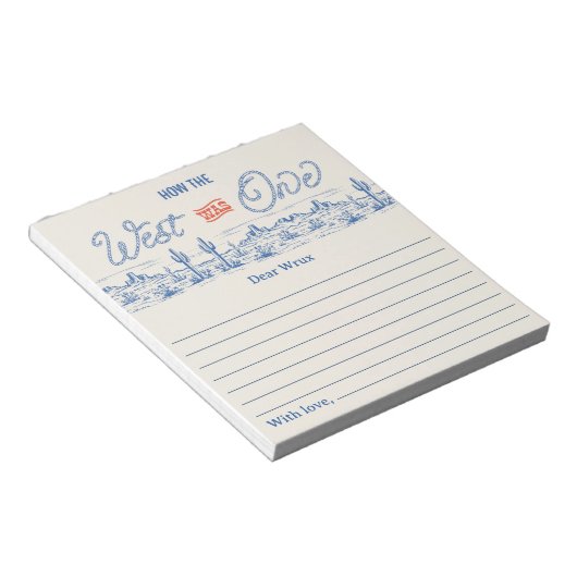 Bloc-note Blue Red Comment l'Occident a été une fois capsule (Incliné)