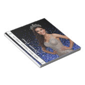 Bloc-note Blue Royale Pageant Photo Autograph Pad (Incliné)