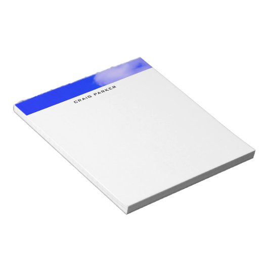 Bloc-note Blue Sky Professional Plain Simple Minimalist (Incliné)