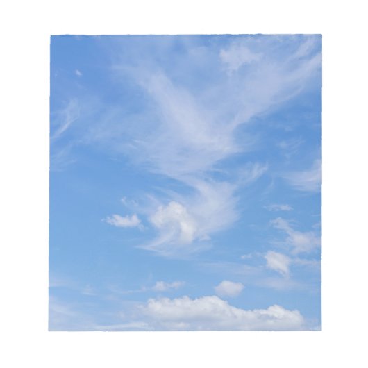 Bloc-note Blue Sky With Wispy Clouds (Devant)