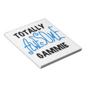 Bloc-note Blue Totalement génial Gammie Cadeaux (Incliné)