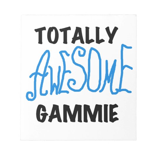 Bloc-note Blue Totalement génial Gammie Cadeaux (Devant)