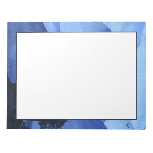 Bloc-note Blue Watercolor Mountains (Devant)