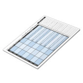 Bloc-note Blue Weekly Meal Planner with Grocery List (Incliné)