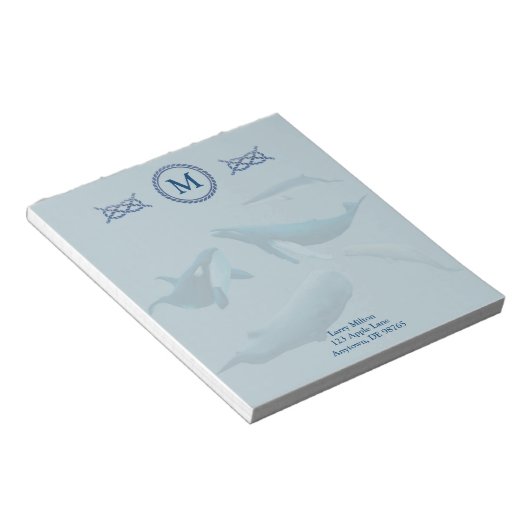 Bloc-note Blue Whales (Incliné)