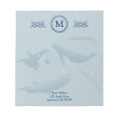 Bloc-note Blue Whales (Devant)