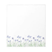 Bloc-note Bluebells aquarelle bleu floral nature forêt (Devant)