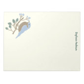 Bloc-note Bluebird et Blueberries Personnalisé (Devant)