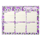 Bloc-note Blush & Bloom Eggplant Collection – Soft Lilac (Devant)