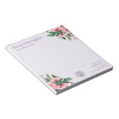 Bloc-note Blush Bloom Notepad Mauve Agent Immobilier (Incliné)