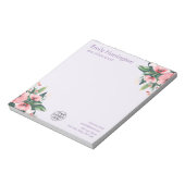 Bloc-note Blush Bloom Notepad Mauve Agent Immobilier (Tourné)