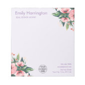 Bloc-note Blush Bloom Notepad Mauve Agent Immobilier (Devant)