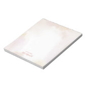 Bloc-note Blush Lavis Aquarelle | Nom de l'enseignant Person (Tourné)