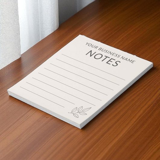 Bloc-note Blush Pink Business Minimalist Simple Botanical