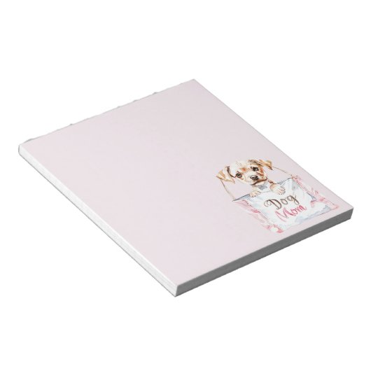 Bloc-note Blush Pink Dog Mom Bag (Incliné)