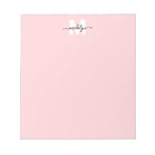 Bloc-note Blush Pink Monogram (Devant)