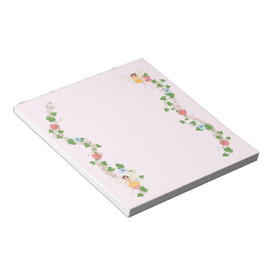 Bloc-note Blush Whimsical Fairy Flower Vines (Incliné)