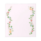 Bloc-note Blush Whimsical Fairy Flower Vines (Devant)