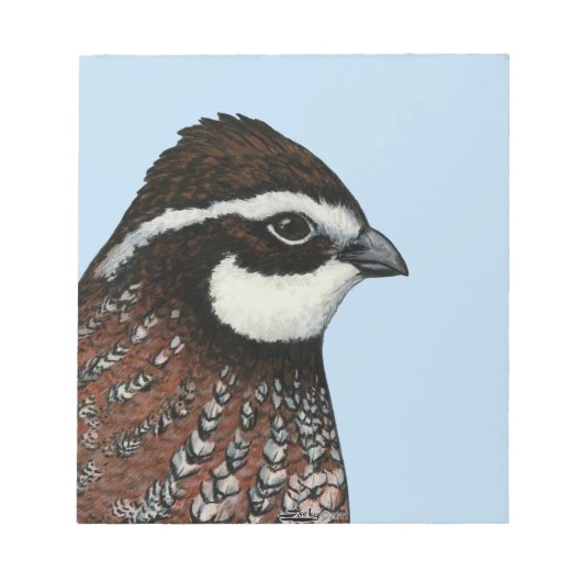Bloc-note Bobwhite Quail Head (Devant)