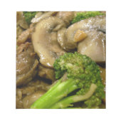 Bloc-note Boeuf, brocoli et champignons remuer la frite (Devant)