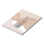 Bloc-note Boho Abstrait Moderne Succulente (Tourné)