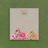 Bloc-note Boho Country Floral Kraft