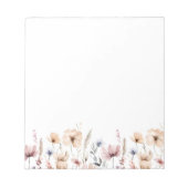 Bloc-note Boho Floral Fleur sauvage (Devant)