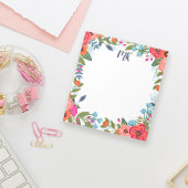 Bloc-note Boho Flowers Monogramme