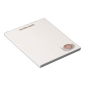 Bloc-note Boho Latte avec fleurs personnalisé (Incliné)