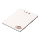 Bloc-note Boho Latte avec fleurs personnalisé (Tourné)