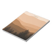 Bloc-note Boho Montagnes Paysages Abstraits Personnalisées (Tourné)