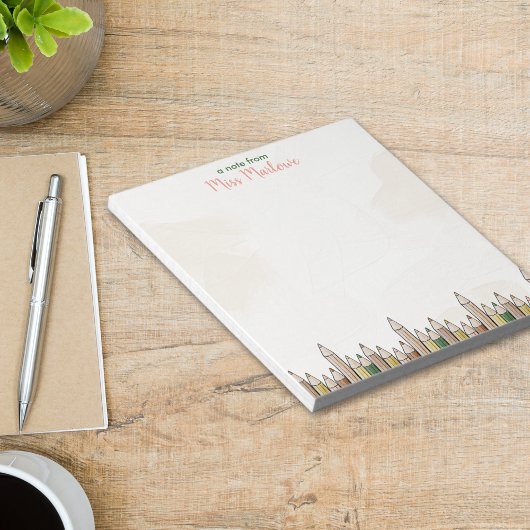 Bloc-note Boho Pencils Appréciation de l'enseignant Personna