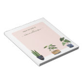 Bloc-note Boho Poted Plantes du bureau de personnalisation (Incliné)