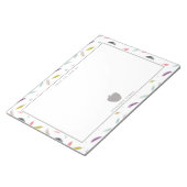 Bloc-note Boho Watercolor Feather Apple Enseignant (Incliné)