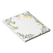 Bloc-note Boho Watercolor Lemon Wreath (Incliné)