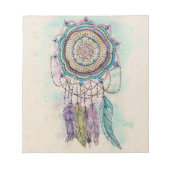 Bloc-note Boho Watercolor Mandala Dreamcatcher (Devant)