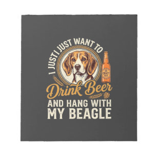 Bloc-note Boire Bière Beagle Chien Bière Artisanale Bouteill