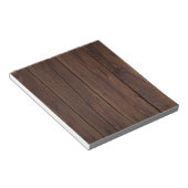 Bloc-note Bois Brown foncé rustique clôture en bois Style ch (Incliné)