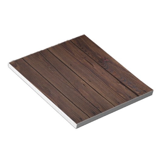Bloc-note Bois Brown foncé rustique clôture en bois Style ch (Incliné)