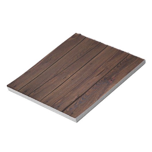 Bloc-note Bois Brown foncé rustique clôture en bois Style ch (Tourné)