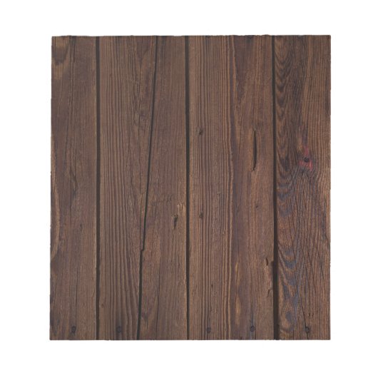 Bloc-note Bois Brown foncé rustique clôture en bois Style ch (Devant)